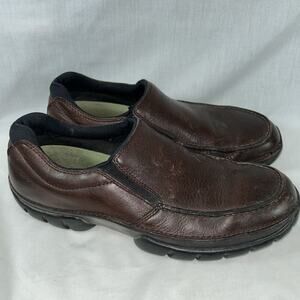 Rockport XCS Men Brown Leather APM3236F Casual Slip On Shoes Size 10M